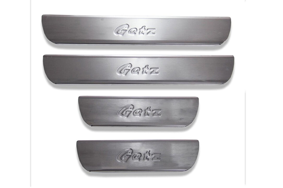 HYUNDAİ GETZ UYUMLU KAPI EŞİĞİ 4 PARÇA 2002-2011 PASLANMAZ KROM