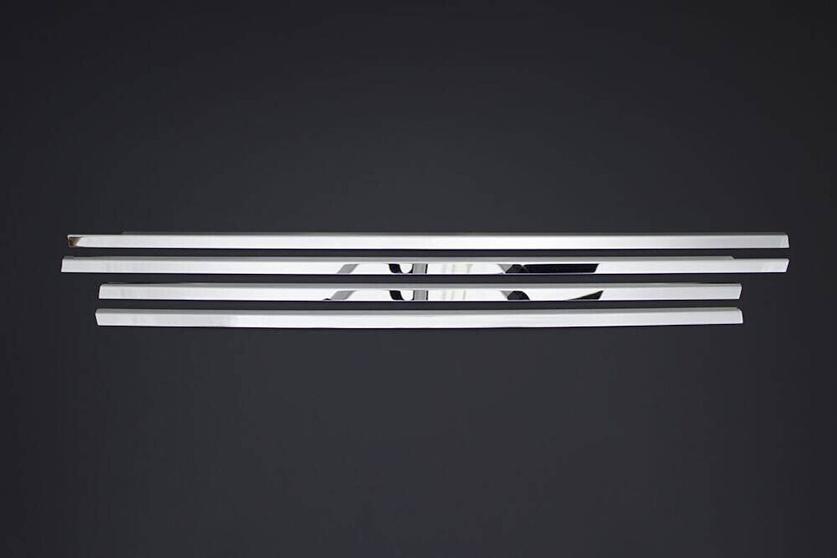 MERCEDES C CLASS W 203 UYUMLU CAM ÇITASI 4 PARÇA PASLANMAZ KROM