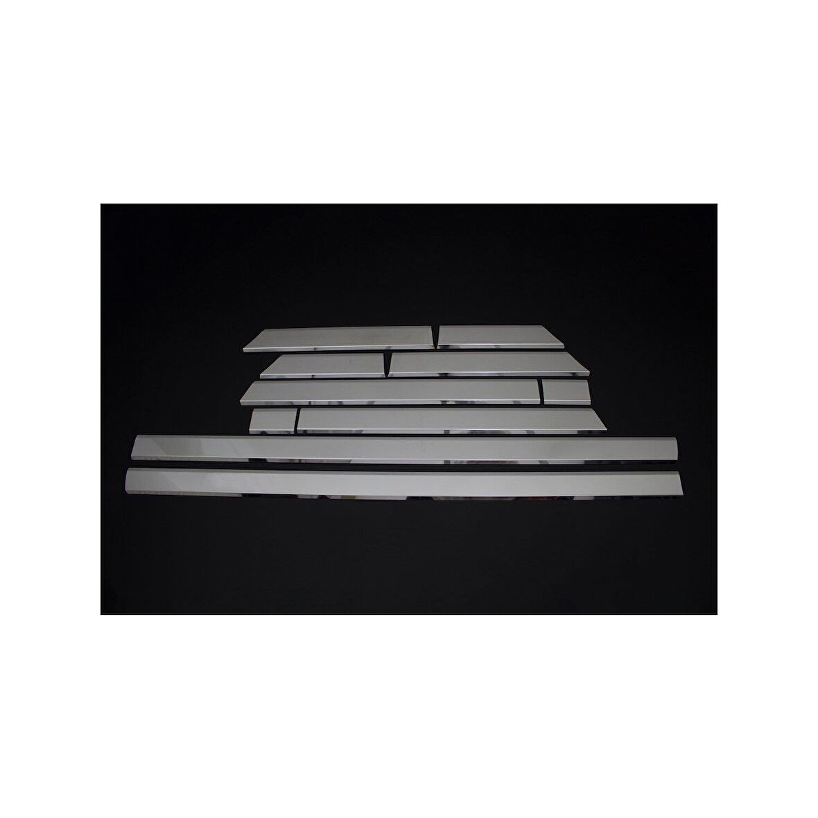 MERCEDES SPRİNTER W906 UYUMLU YAN KAPI ÇITASI 10 PARÇA KISA ŞASİ 2006-2018 PASLANMAZ KROM