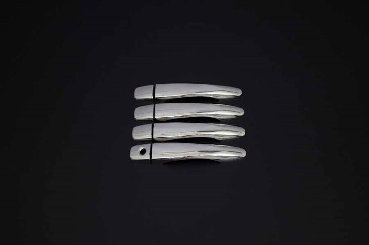 NİSSAN PULSAR UYUMLU KAPI KOLU TEK DELİKLİ 4 PARÇA 2014 VE ÜZERİ PASLANMAZ KROM