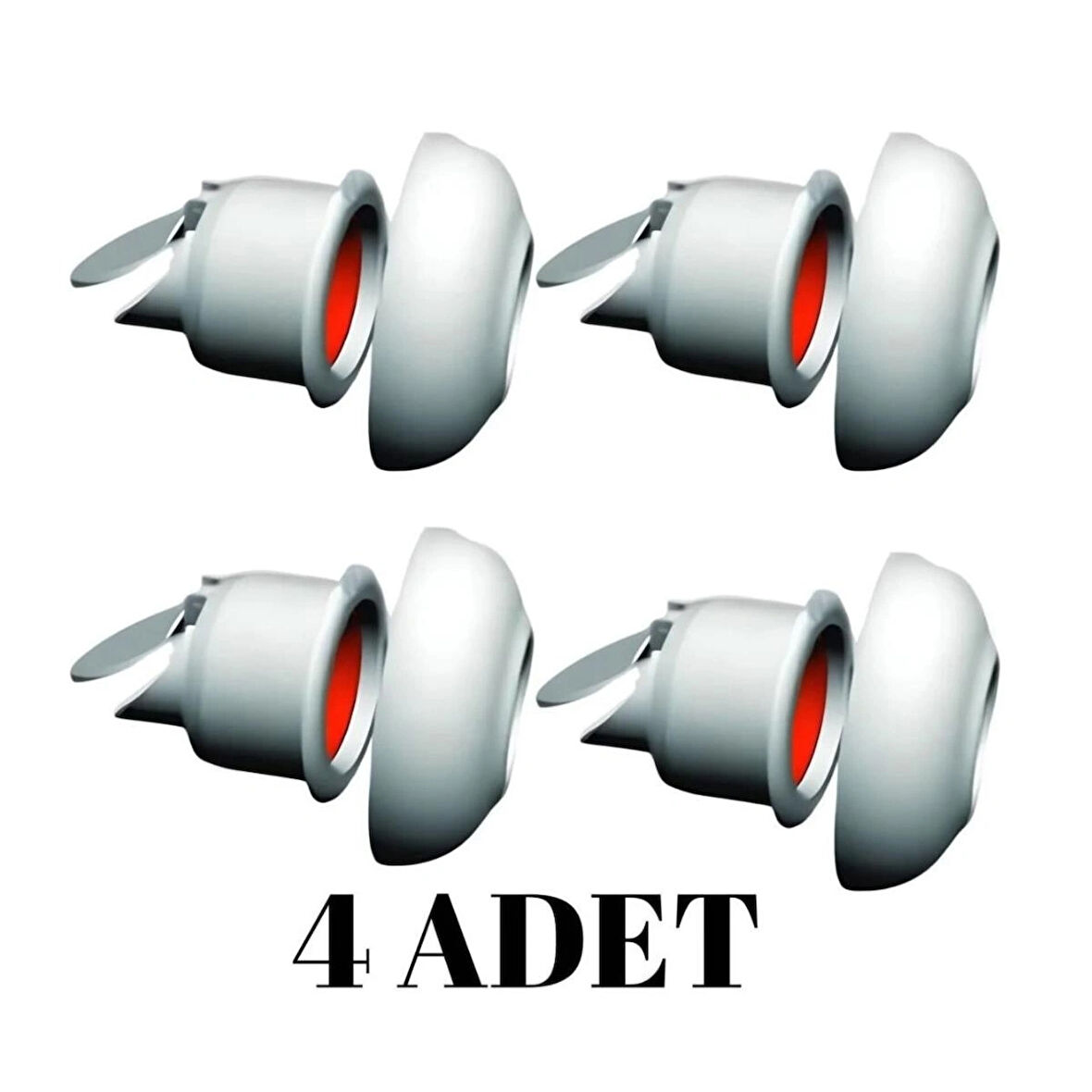 4 ADET Koku Önleyici  Çekvalfli Adaptör ContaØ50 Lavabo & Eviye Gideri için