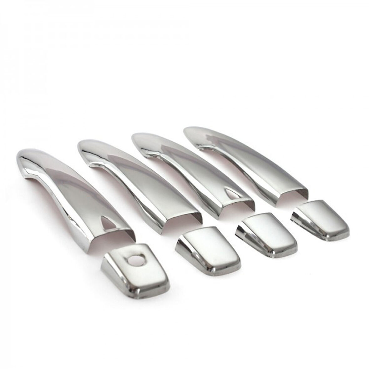 NİSSAN Qashqai FACELİFT UYUMLU KAPI KOLU 4 PARÇA 2010-2014 PASLANMAZ KROM