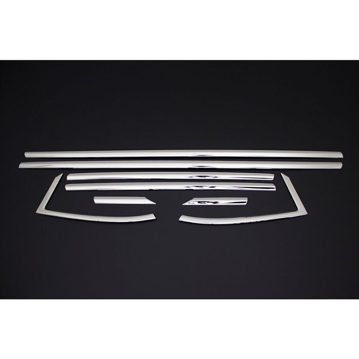 OPEL ASTRA K HB UYUMLU CAM ALT ÇITASI 8 PARÇA 2015-2021 PASLANMAZ KROM