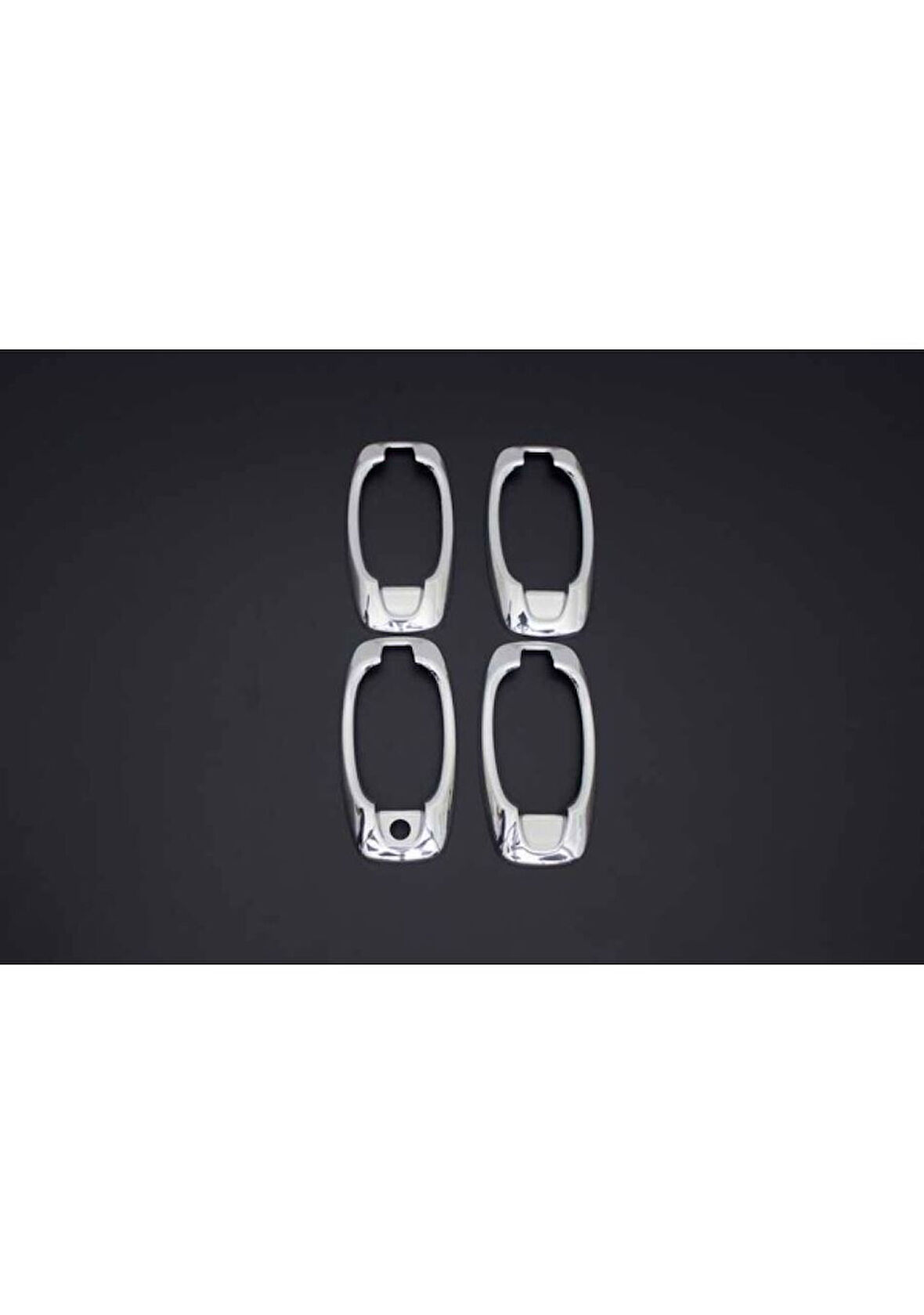 OPEL COMBO D UYUMLU KAPI KOLU ÇERÇEVESİ 4 PARÇA 2011-2018 PASLANMAZ KROM