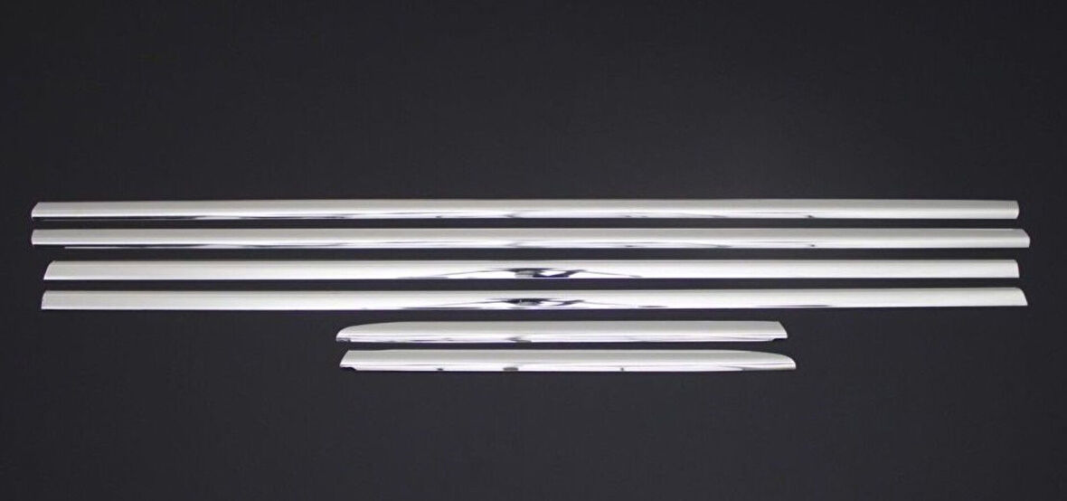 OPEL CORSA D UYUMLU CAM ÇITASI 6 PARÇA 2006-2015 PASLANMAZ KROM