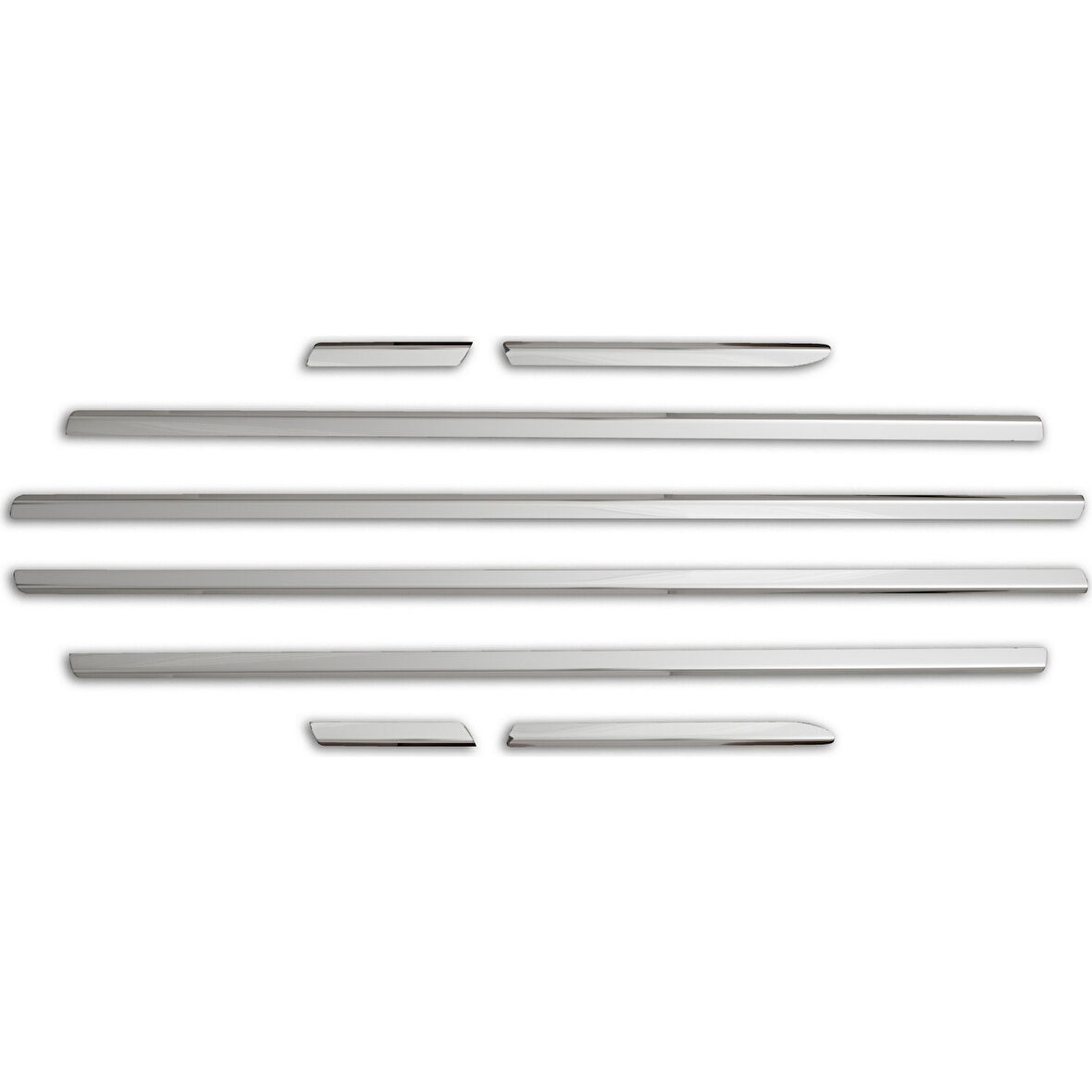 OPEL MERİVA A UYUMLU CAM ÇITASI 8 PARÇA 2002-2010 PASLANMAZ KROM