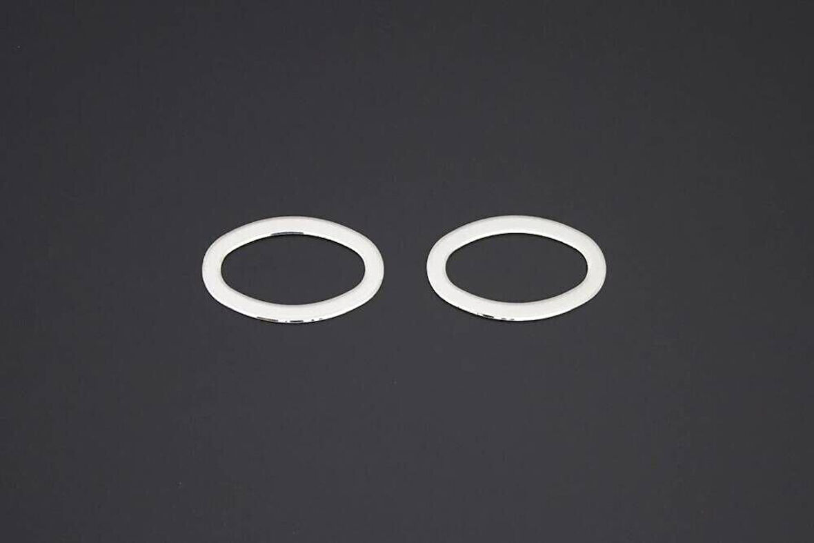 PEUGEOT 107 UYUMLU SİNYAL ÇERÇEVESİ 2 PARÇA 2007 ve ÜZERİ PASLANMAZ KROM