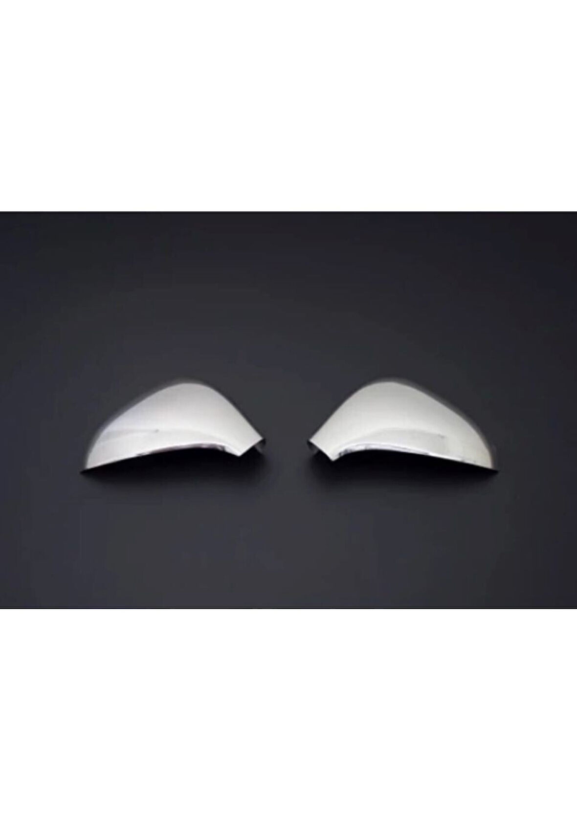 PEUGEOT 206 HB/SD/SW UYUMLU AYNA KAPAĞI 2 PARÇA 1998-2012 PASLANMAZ KROM