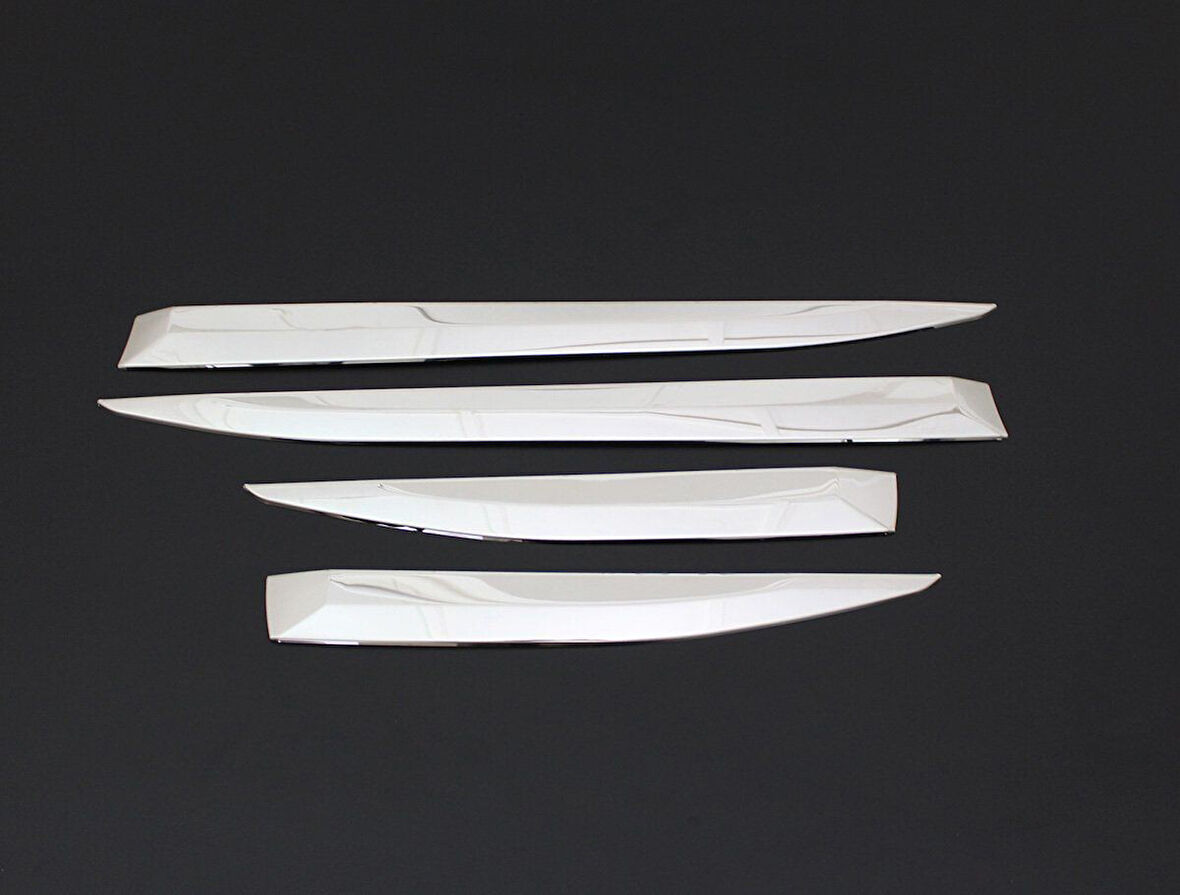 PEUGEOT 3008 UYUMLU YAN KAPI ÇITASI 4 PARÇA 2016 ve ÜZERİ PASLANMAZ KROM