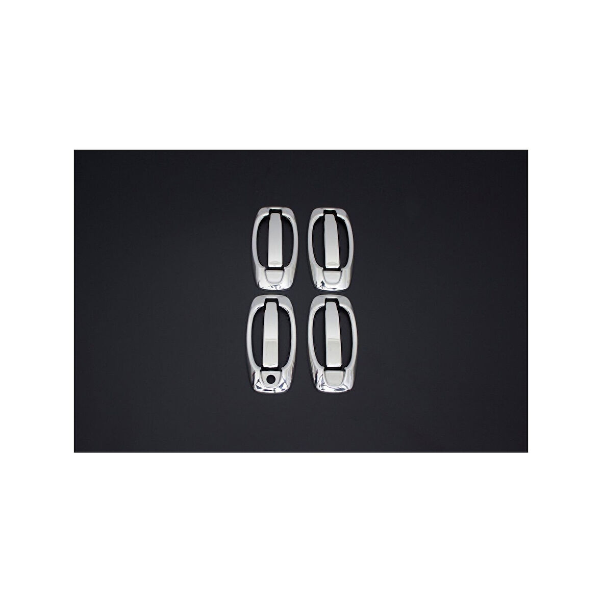 PEUGEOT BİPPER UYUMLU KAPI KOLU 4 KAPI 8 PARÇA SET 2008 ve ÜZERİ PASLANMAZ KROM