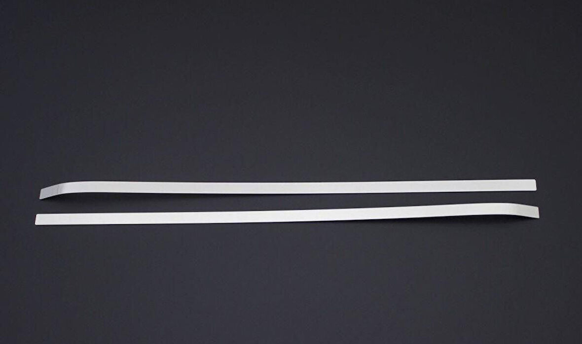 PEUGEOT BİPPER UYUMLU SÜRGÜLÜ KAPI ÇITASI 2 PARÇA 2008 ve ÜZERİ PASLANMAZ KROM