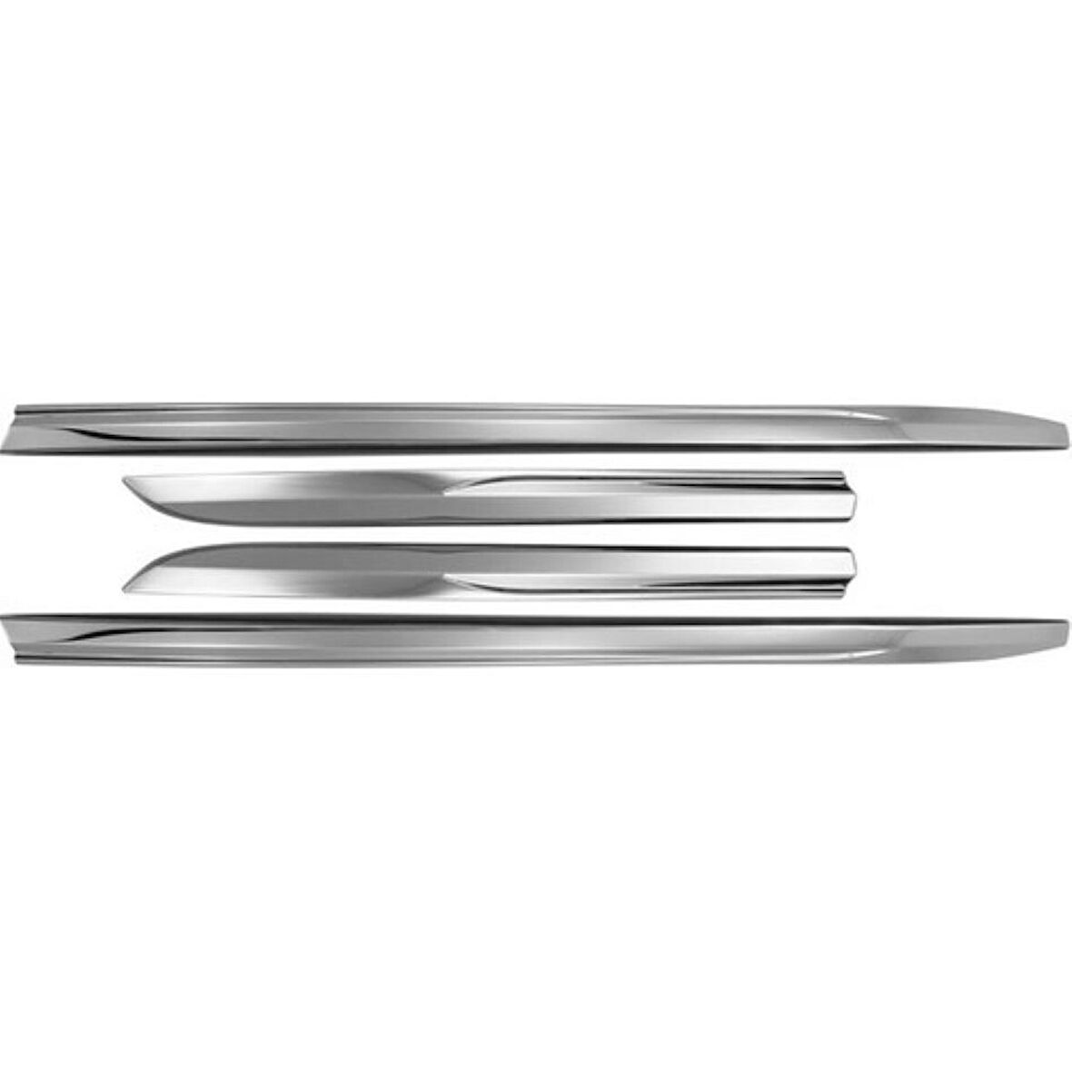 RENAULT CLİO 5 HB UYUMLU YAN KAPI ÇITASI 4 PARÇA 2019 VE ÜZERİ PASLANMAZ KROM