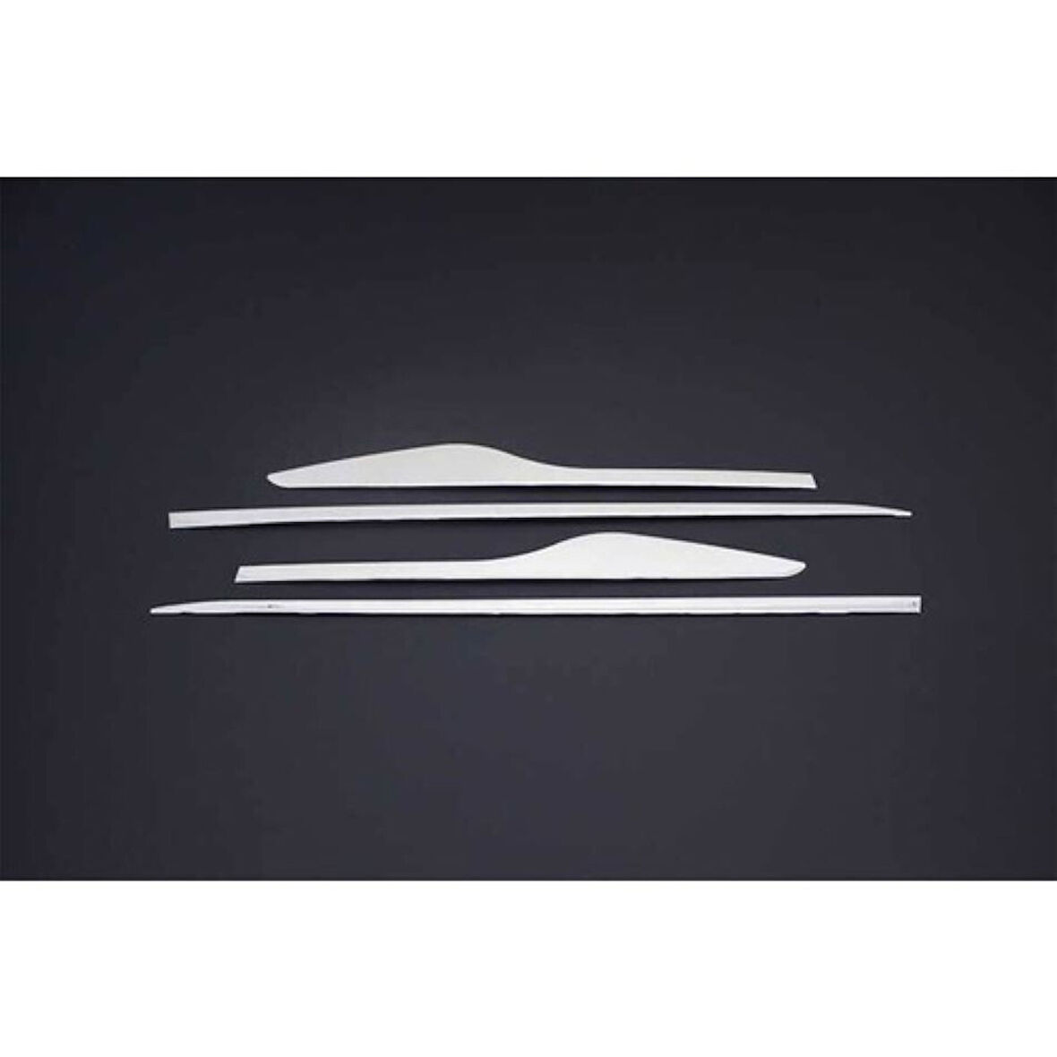 RENAULT CLİO 4 SPORTTOURER UYUMLU YAN KAPI ÇITASI 4 PARÇA 2012 ÜZERİ PASLANMAZ KROM