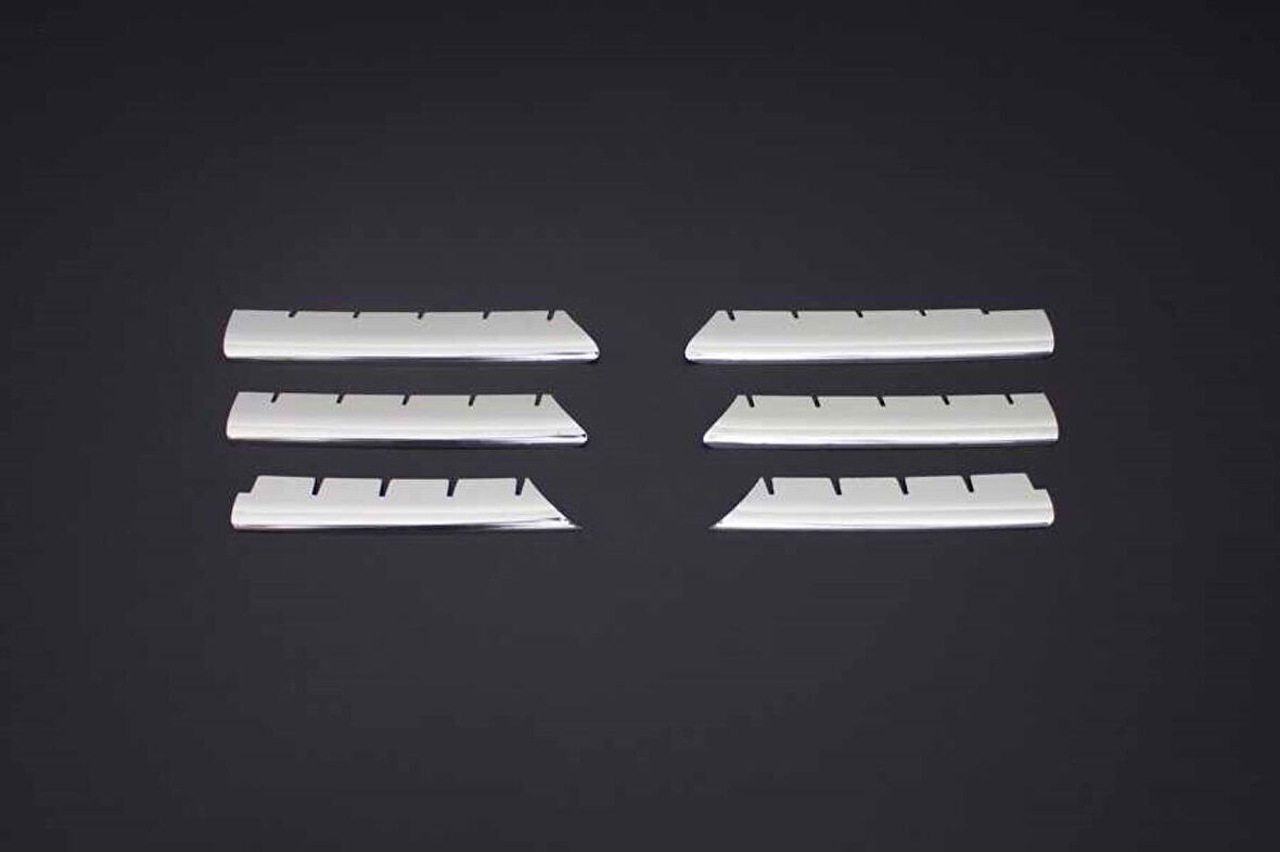 RENAULT MEGANE 2 SEDAN/HB/SW UYUMLU ÖN PANJUR 6 PARÇA 2004-2010 PASLANMAZ KROM