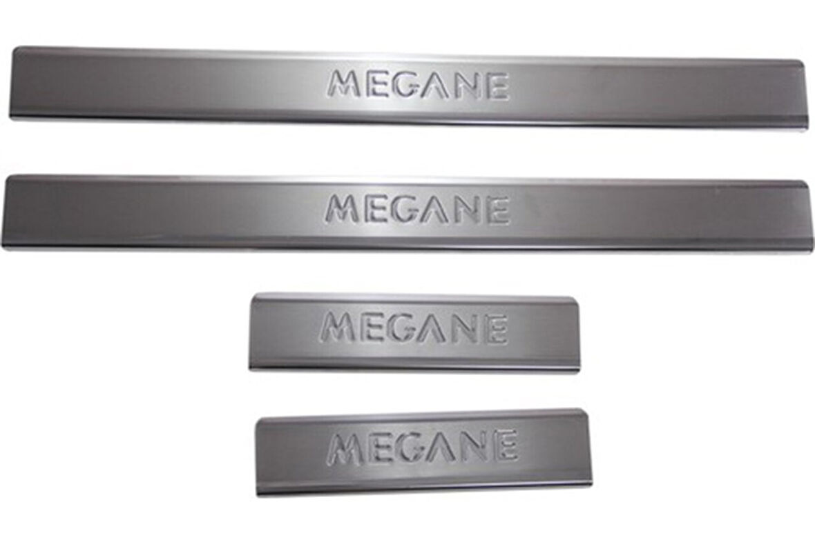 RENAULT MEGANE 2 SEDAN/HB/SW UYUMLU KAPI EŞİĞİ 4 PARÇA 2004-2010 PASLANMAZ KROM