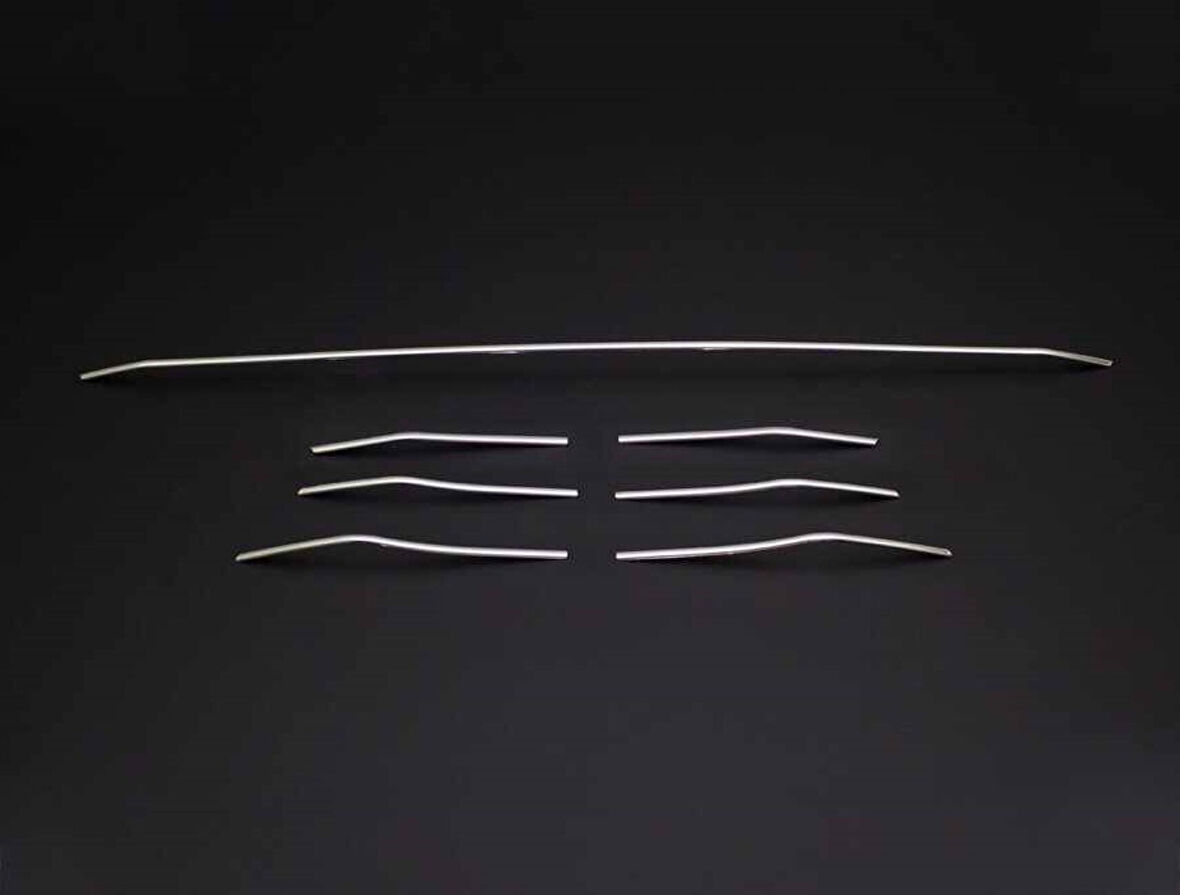 RENAULT MEGANE 4 SEDAN/HB UYUMLU ÖN TAMPON ÇITASI 7 PARÇA 2016-2020 PASLANMAZ KROM