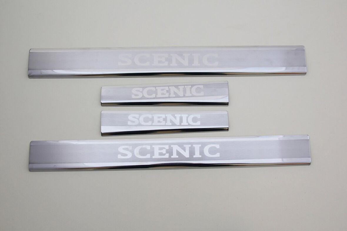 RENAULT SCENİC 1 UYUMLU KAPI EŞİĞİ 4 PARÇA 1996-2003 PASLANMAZ KROM