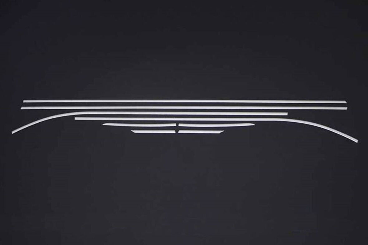 SEAT LEON UYUMLU CAM ÇITASI 8 PARÇA 2005-2012 PASLANMAZ KROM