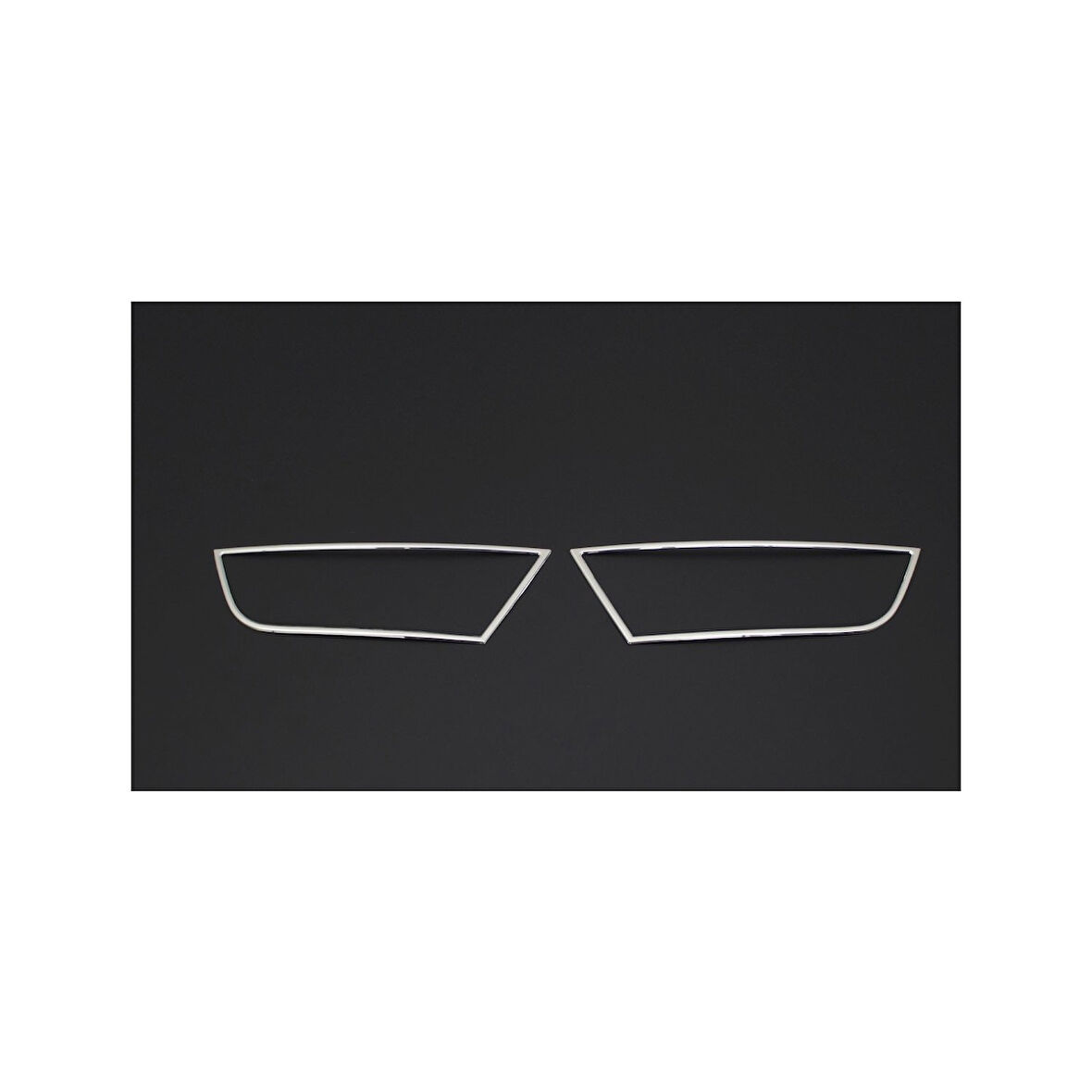 SKODA OCTAVİA A7 UYUMLU SİS ÇERÇEVESİ 2 PARÇA 2013-2017 PASLANMAZ KROM