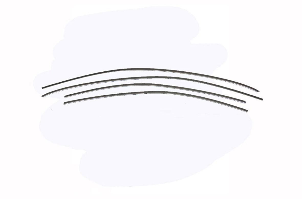 SKODA OCTAVİA A7 UYUMLU CAM ÜST ÇERÇEVE 4 PARÇA 2013 ÜZERİ PASLANMAZ KROM