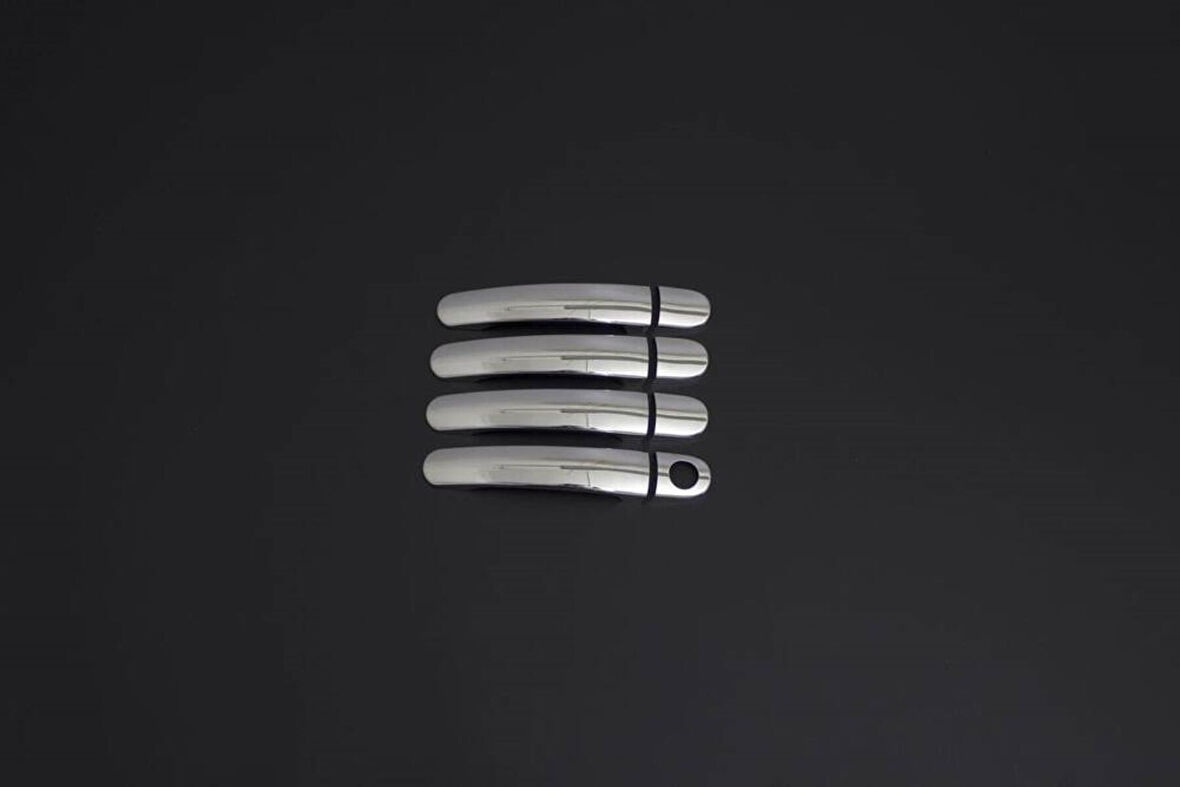 SKODA SUPERB-1 B5 UYUMLU KAPI KOLU 4 PARÇA 2001-2008 PASLANMAZ KROM