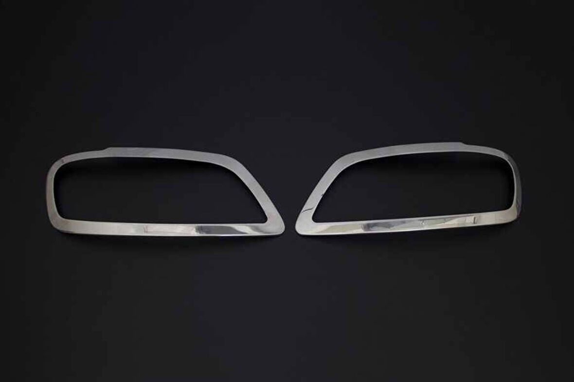 VW VOLKSWAGEN CADDY UYUMLU FAR ÇERÇEVESİ 2 PARÇA 2003-2010 PASLANMAZ KROM