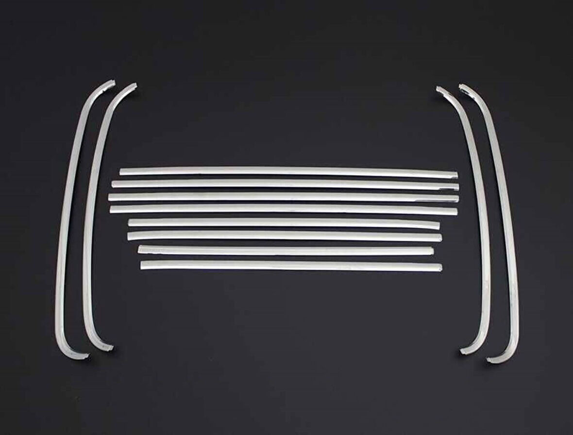 VW VOLKSWAGEN CADDY UYUMLU CAM ÇERÇEVESİ 12 PARÇA 2003-2015 PASLANMAZ KROM