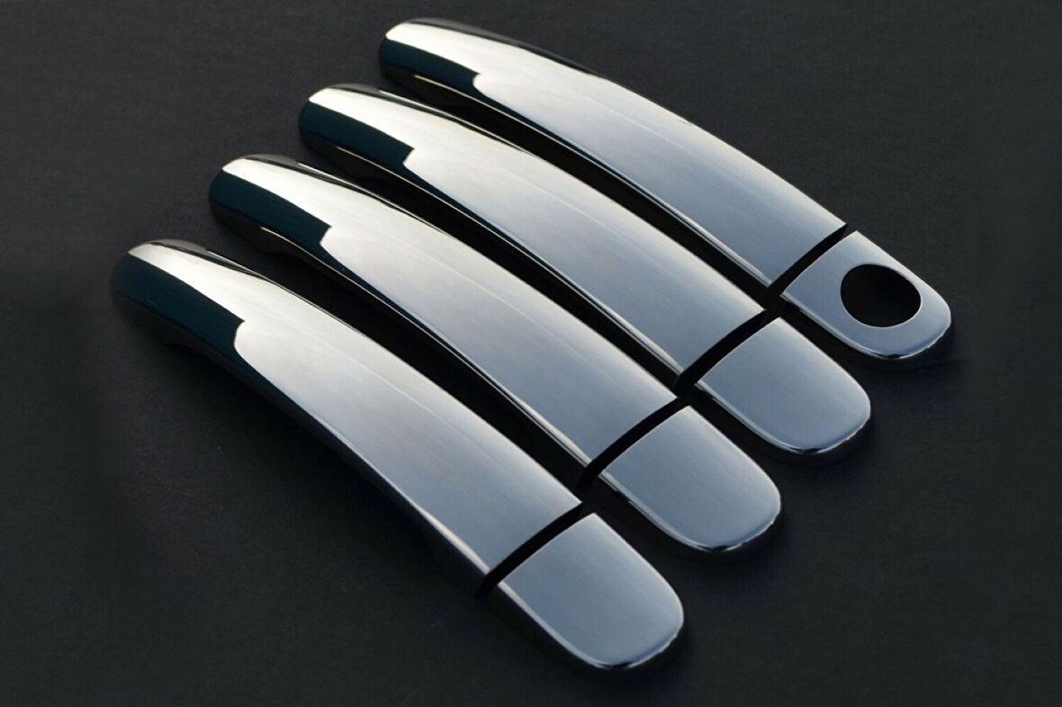 VW VOLKSWAGEN GOLF 5 HB/SW UYUMLU KAPI KOLU 4 PARÇA  2005-2009 PASLANMAZ KROM