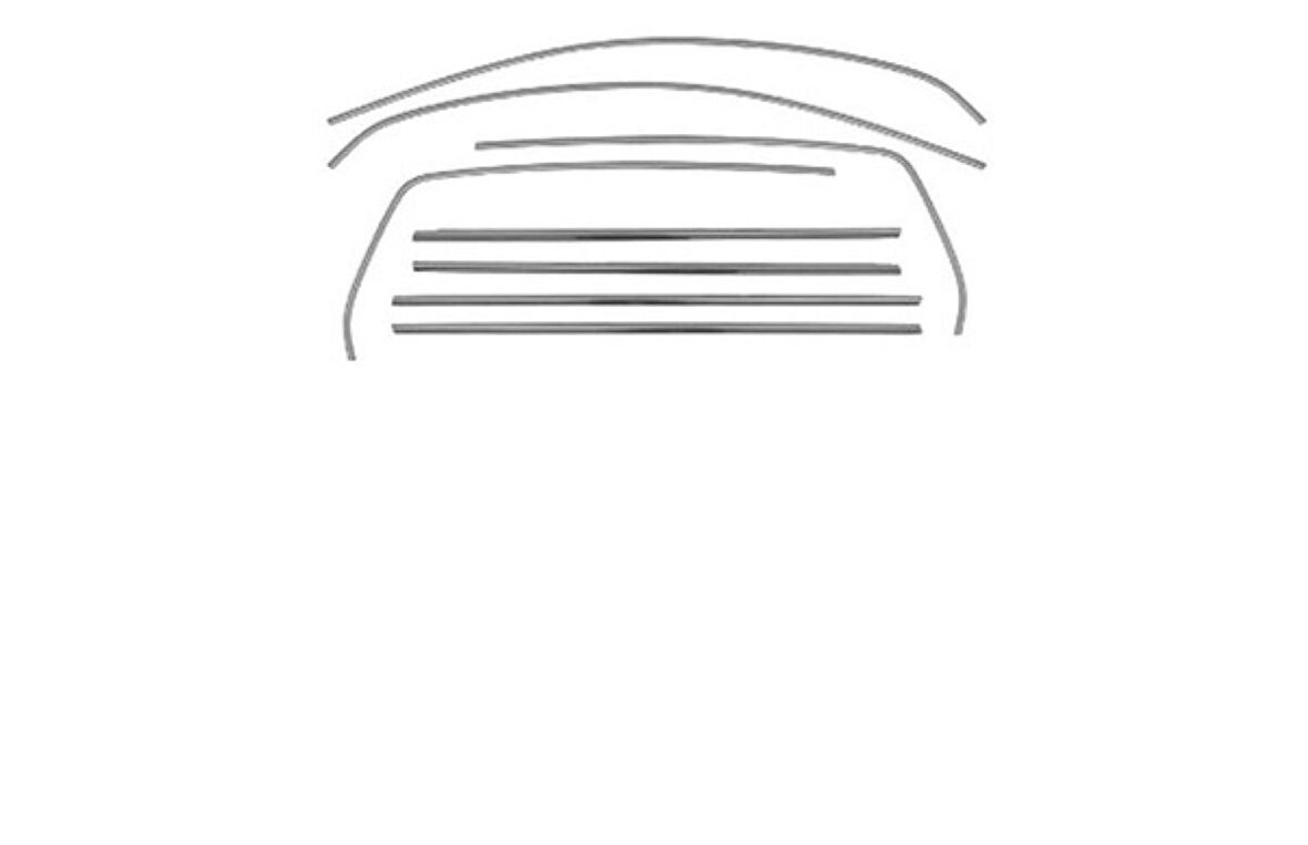 VW VOLKSWAGEN GOLF 6 HB/SW UYUMLU CAM ÇITASI 12 PARÇA 2010-2013 PASLANMAZ KROM