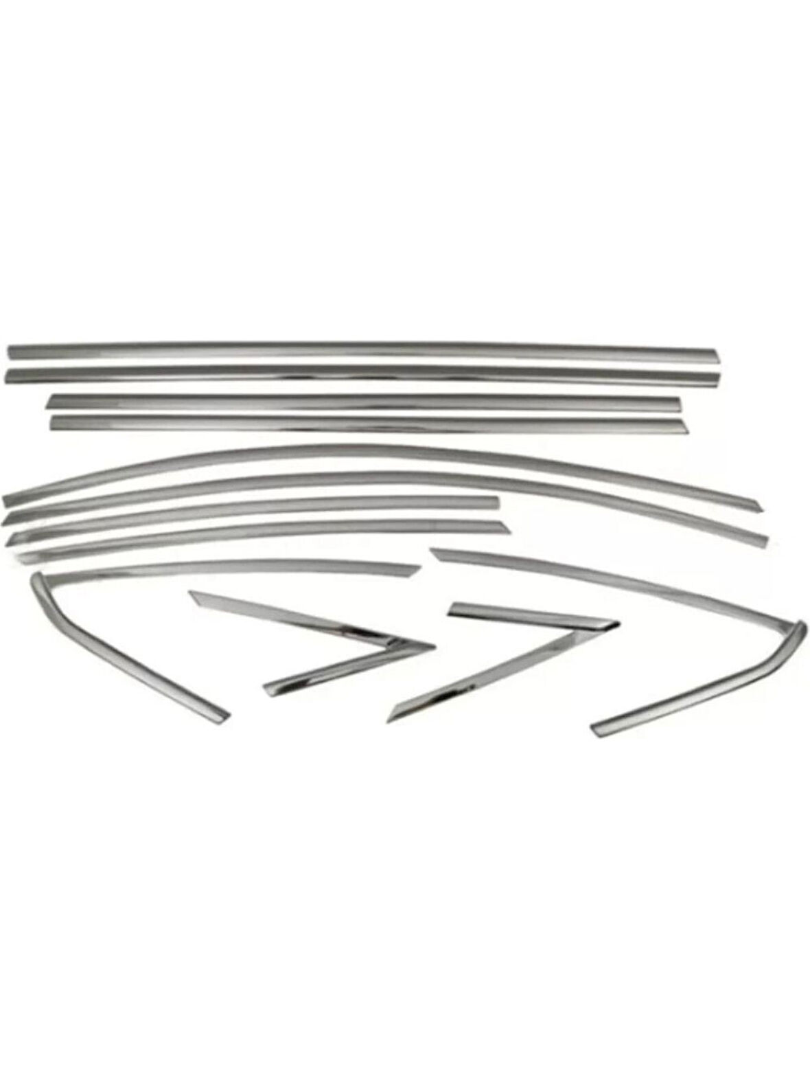 VW VOLKSWAGEN JETTA 5 SEDAN UYUMLU CAM ÇERÇEVE 8 PARÇA 2005-2011 PASLANMAZ KROM