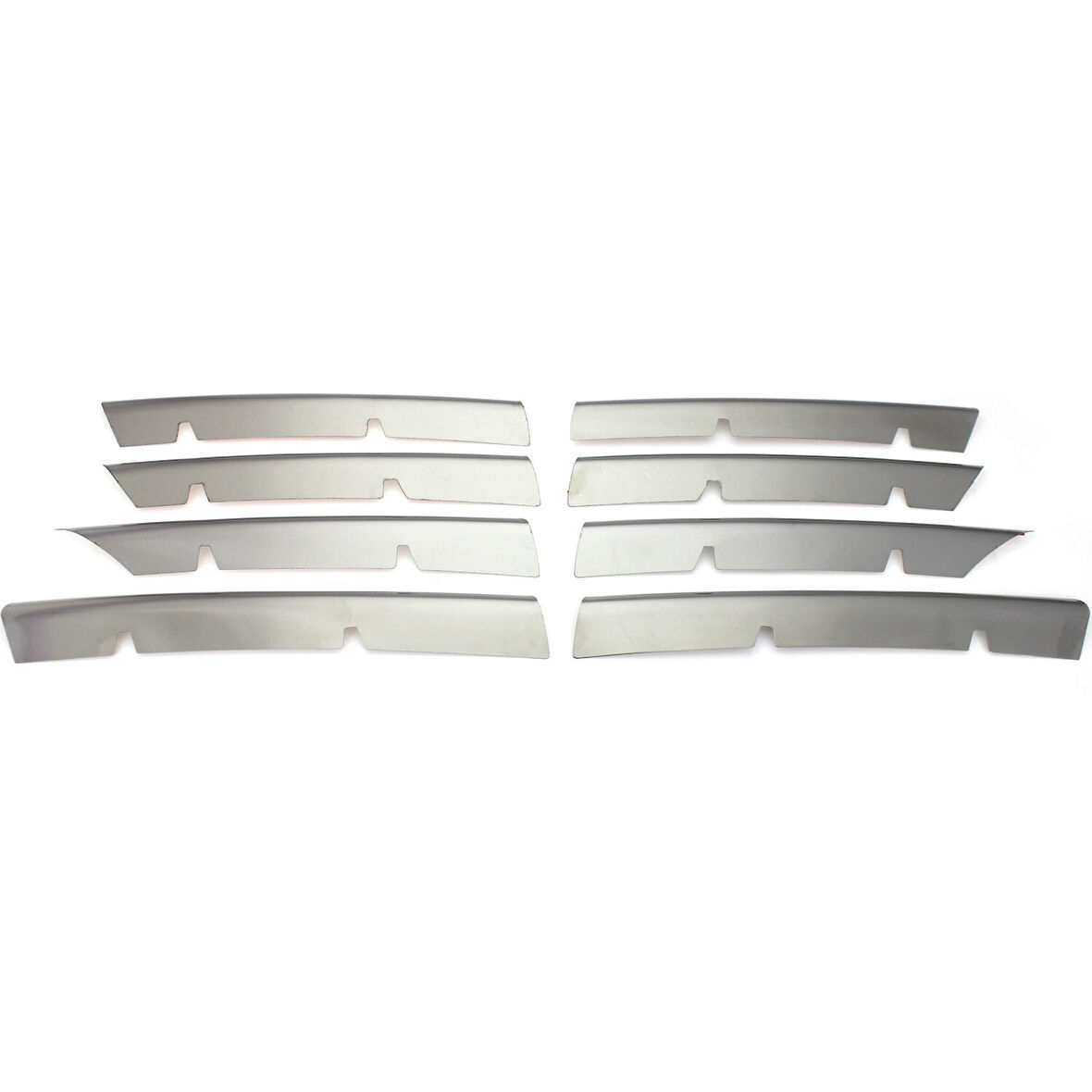 VW VOLKSWAGEN PASSAT B6 (3C) UYUMLU SEDAN ÖN PANJUR 8 PARÇA 2005-2012 PASLANMAZ KROM