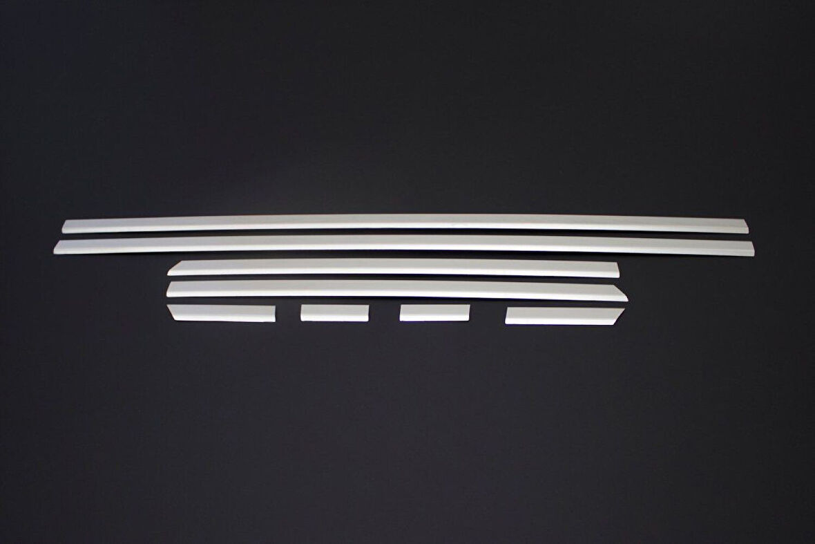 VW VOLKSWAGEN PASSAT B8 UYUMLU SEDAN YAN KAPI ALT ÇITASI 8 PARÇA 2015 VE SONRASI PASLANMAZ KROM