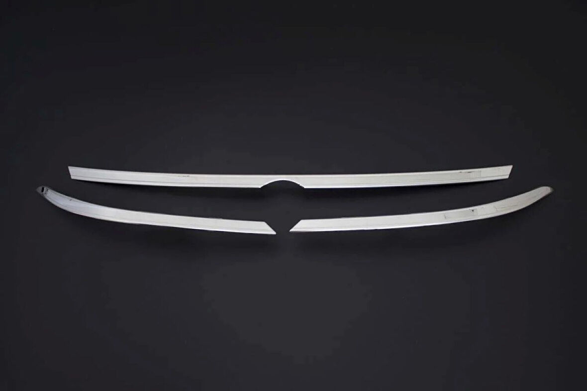 VW VOLKSWAGEN PASSAT B8.5 UYUMLU SEDAN FAR ÜSTÜ ÇITA 3 PARÇA 2019 VE SONRASI PASLANMAZ KROM