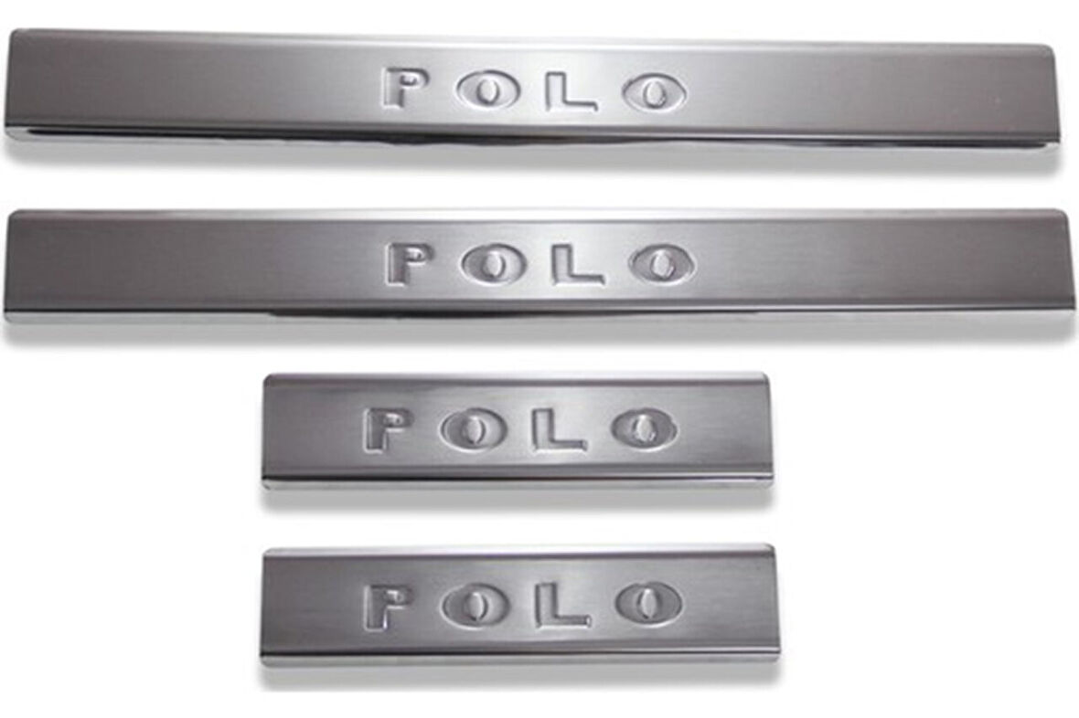 VW VOLKSWAGEN POLO 6R UYUMLU HB KAPI EŞİĞİ 4 PARÇA 2009-2017 PASLANMAZ KROM