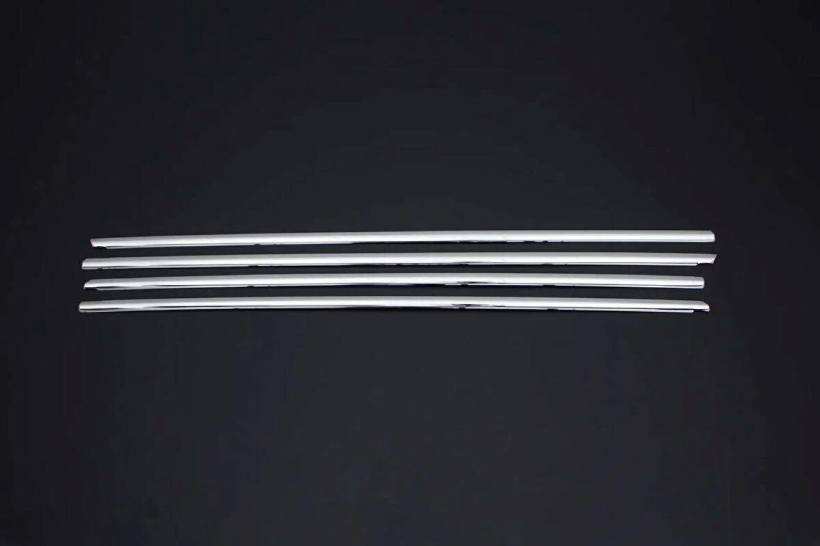 VW VOLKSWAGEN POLO  UYUMLU HB CAM ÇITASI 4 PARÇA 2017 VE SONRASI PASLANMAZ KROM