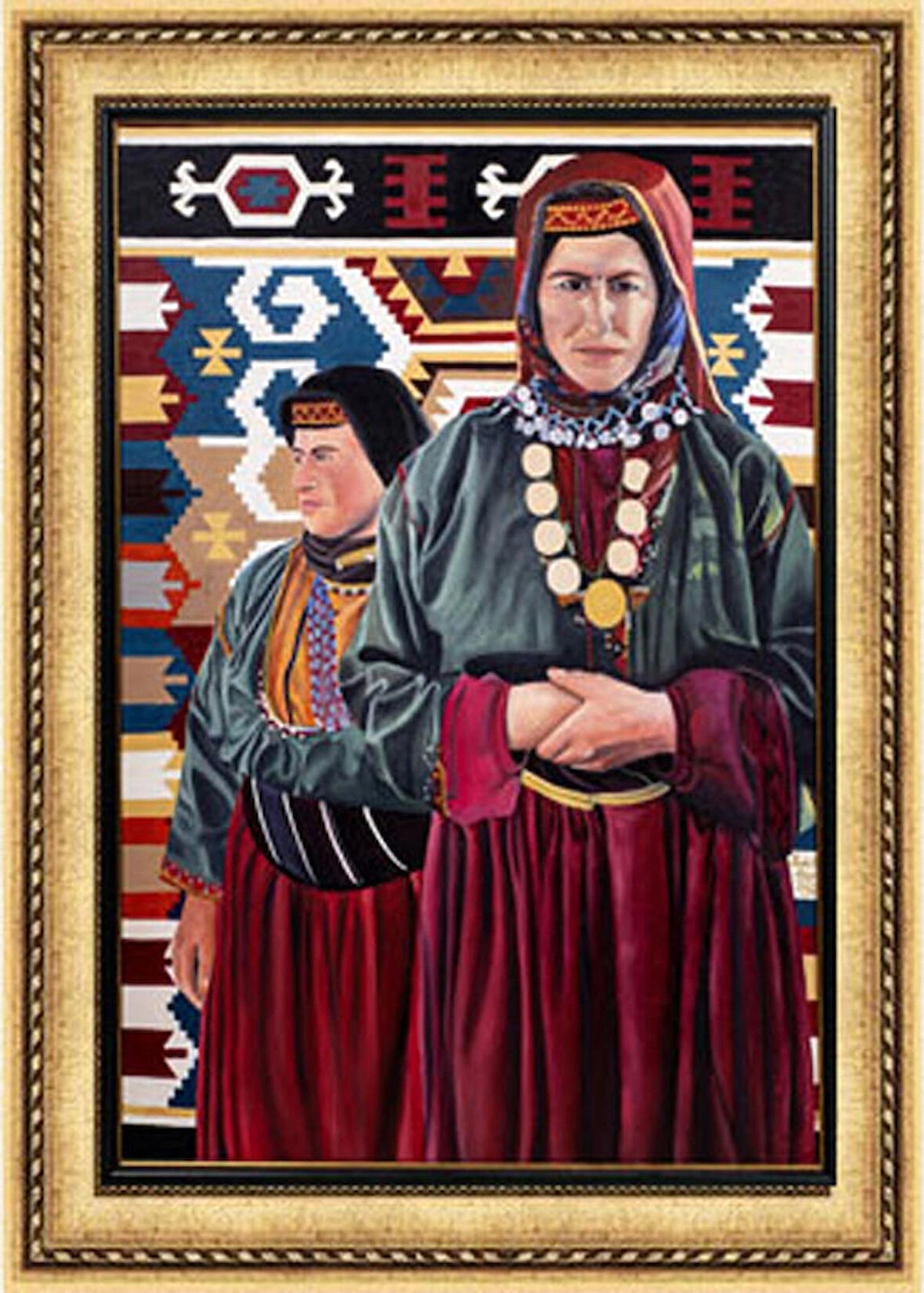 Anadolu Kadını Yağlı Boya Tablosu