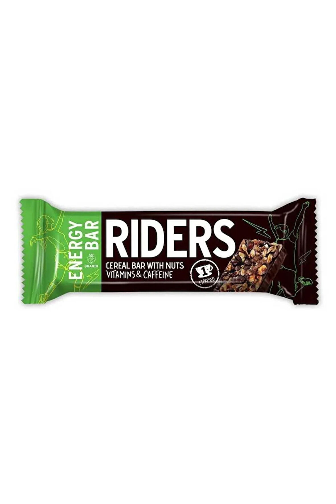 Riders Kuruyemişli Enerji Bar 40 g x 24 | Sağlıklı Atıştırmalık | Doğal Enerji Kaynağı