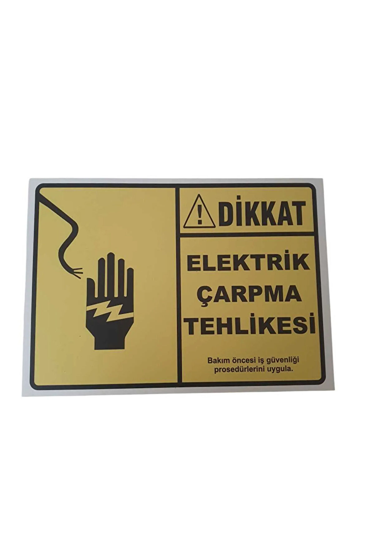 Elektrik Çarpma Tehlikesi Uyarı Levhası