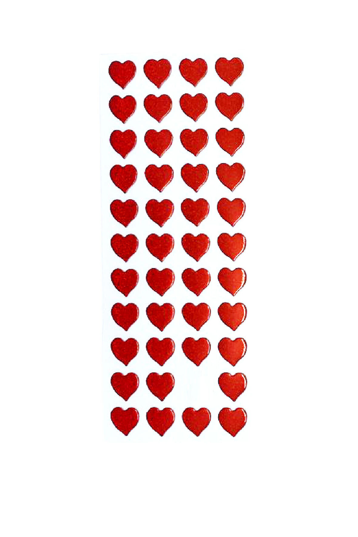 Sticker Kabartmalı Stiker Defter, Planlayıcı Etiket Kalp (cb469) 16x7 cm