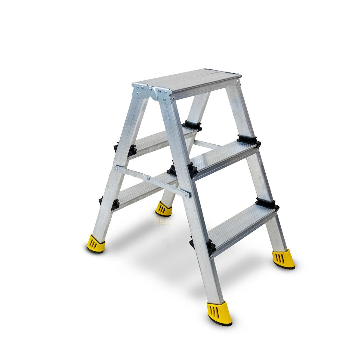 Sözbir 3+3 Gold Çift Çıkışlı Alüminyum Merdiven