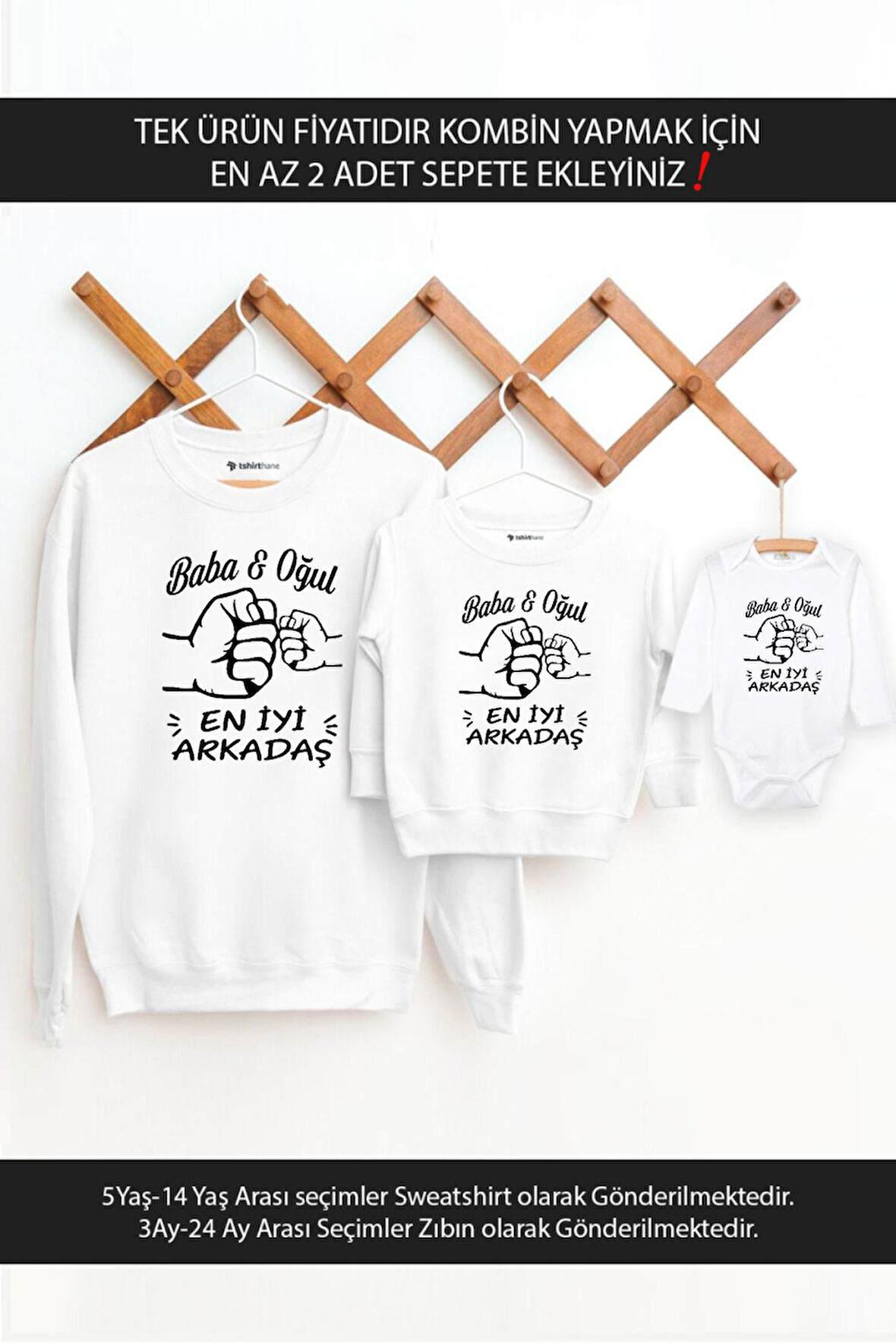 Baba Oğul Kız En Iyi Arkadaş(TEK ÜRÜN FİYATIDIR KOMBİN YAPMAK İÇİN EN AZ 2 ADET SEPETE EKLEYİNİZ)