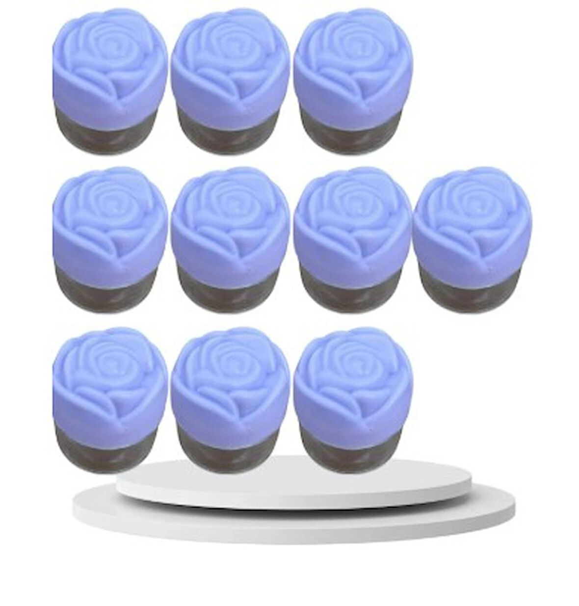 10'lu 25 cc Gül Kapaklı Pomad Kutusu – Krem, Merhem ve Kozmetik Ürün Saklama Kabı