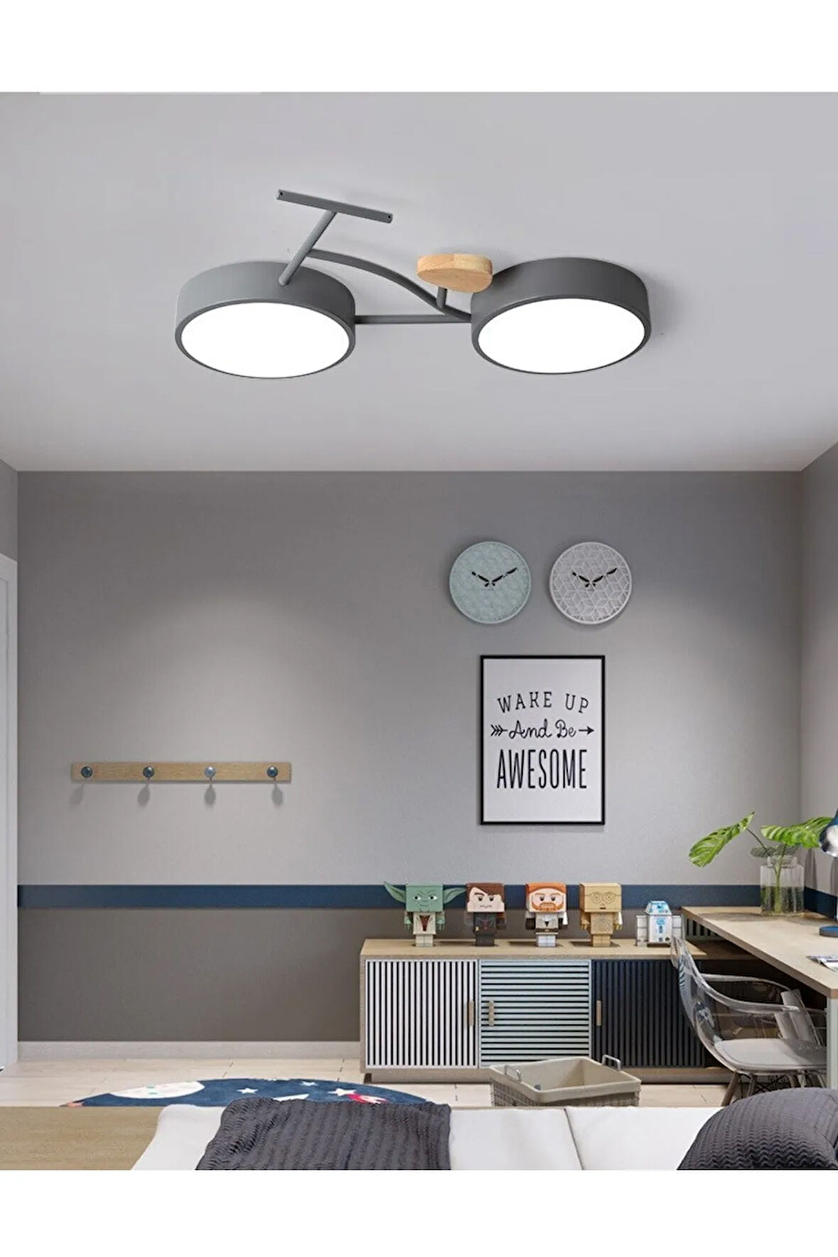 Led Bisiklet Çocuk Odası Avize