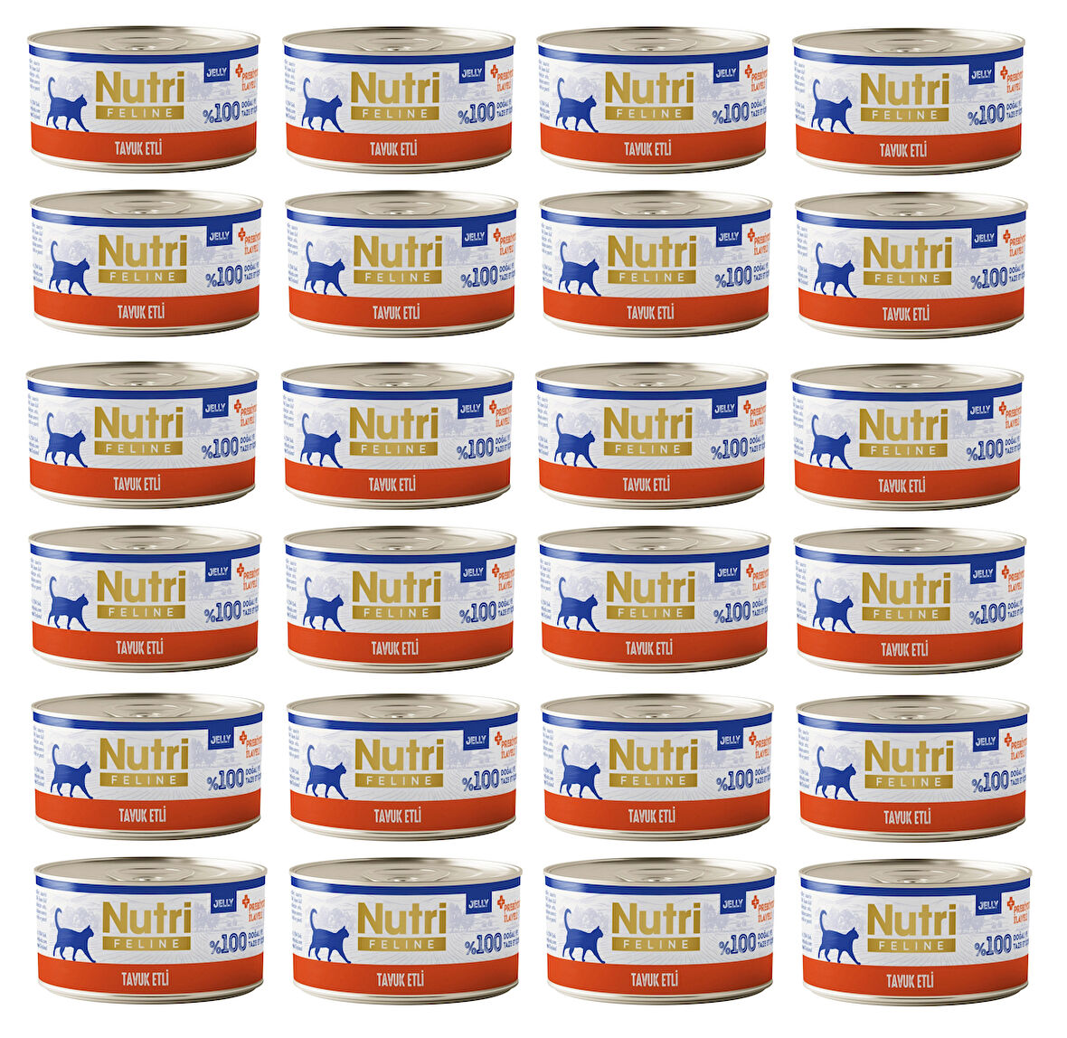 Nutri Feline Tavuk Etli Jöleli Tahılsız Yetişkin Kedi Konservesi 70 Gr. X 24 Adet