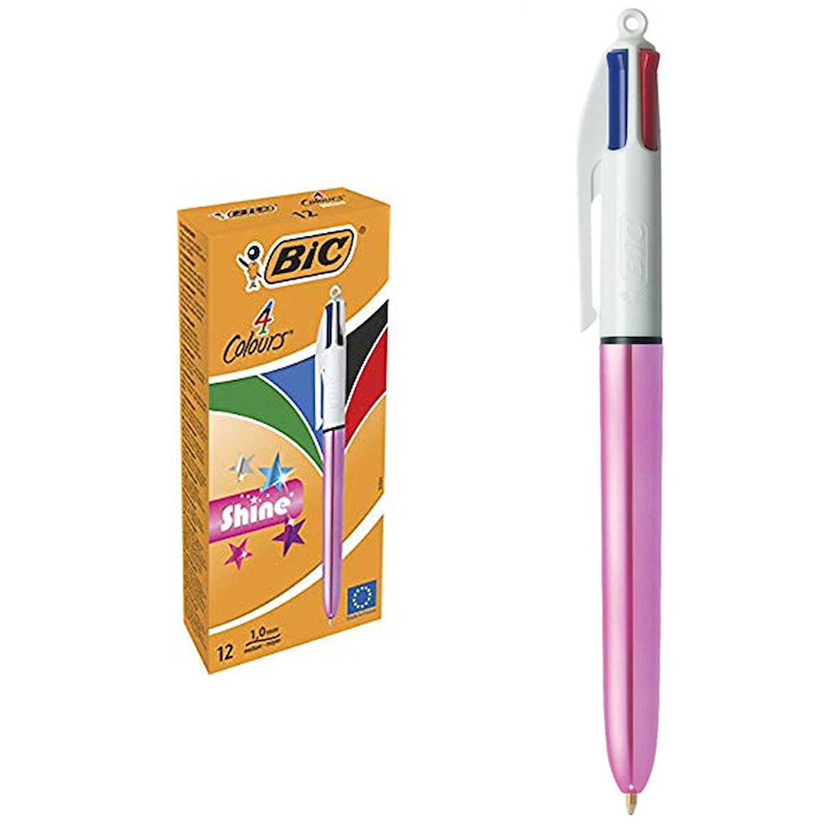 Bic Tükenmez Kalem Shıne 4 Colours Pembe Gövde 12 Lİ 951352