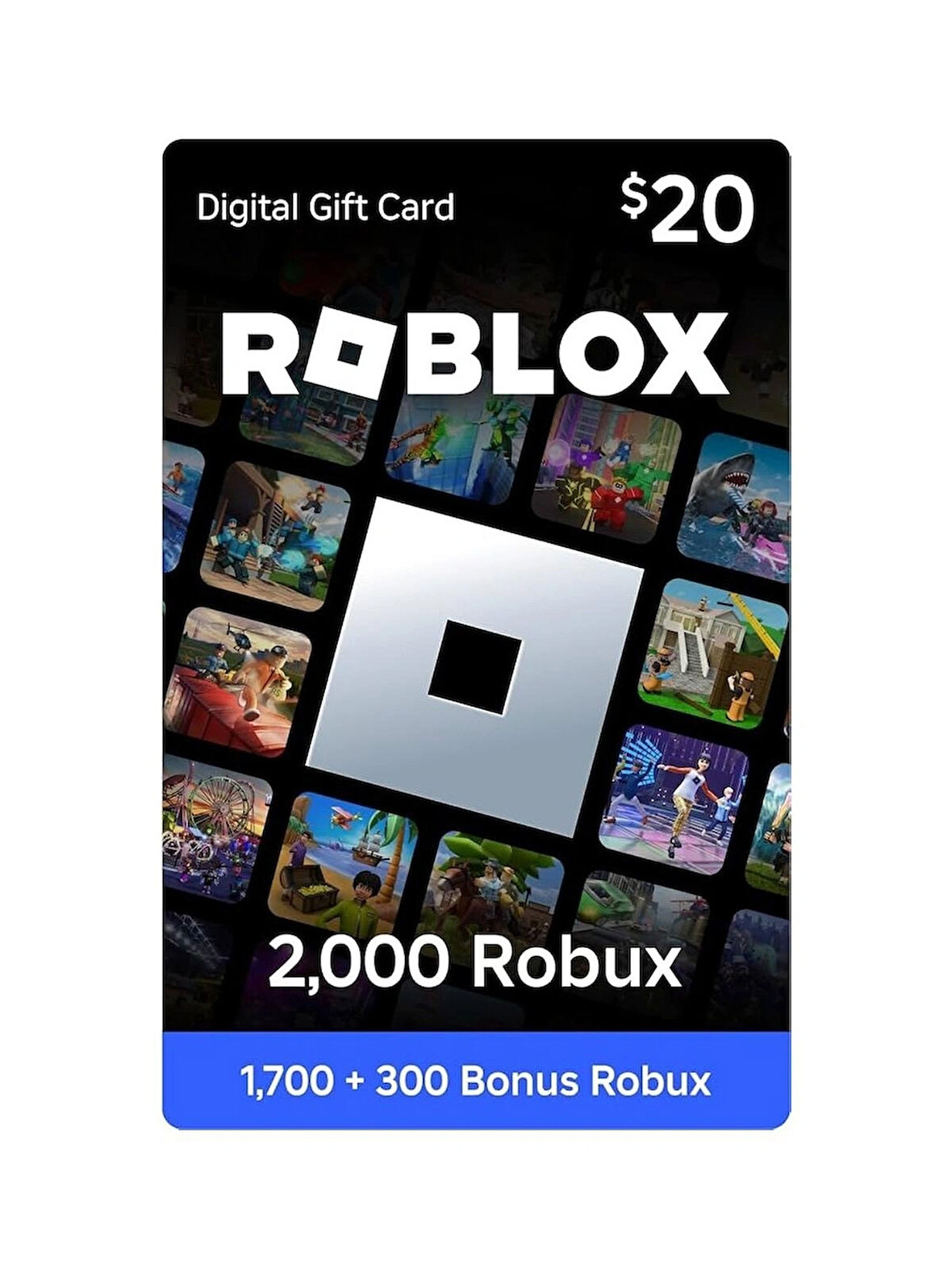 Roblox Hediye Kartı 2000 Robux 25 Usd Global Kod