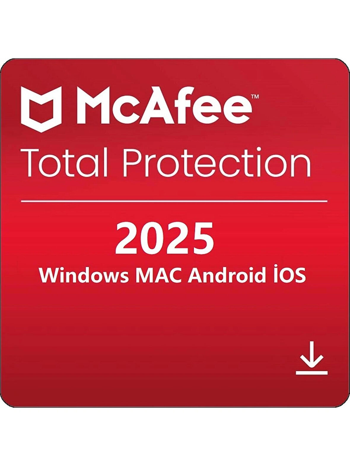 Mcafee Total Protection 2025 - 5 Cihaz 2 Yıl Abonelik Kodu (Windows/mac/android/ios)