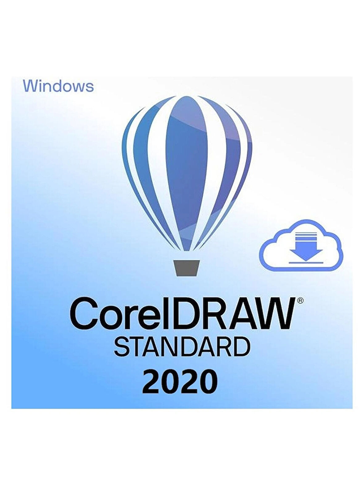 CORELDRAW standard 2020 windows - 1 Pc Ömür boyu dijital kod