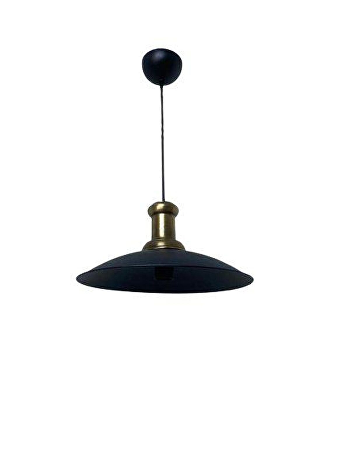  Rsylight Retro Metal Dekoratif Siyah Rustik Tekli Sarkıt Avize Çap 35 cm