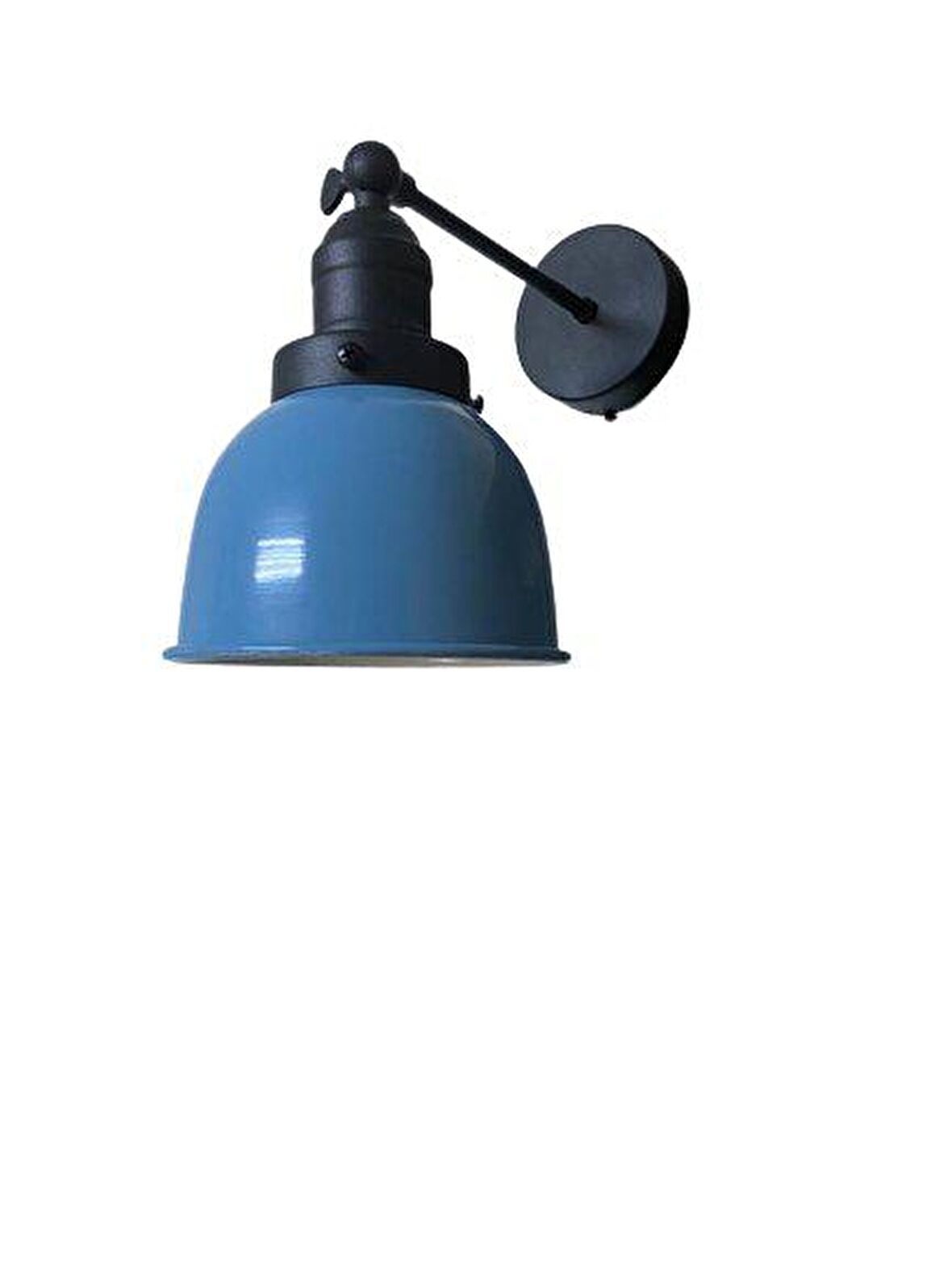 Rsylight Metal Dekoratif İç Mekan Duvar Mafsallı Mavi Aplik 